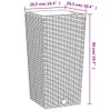 vidaXL Fioriera con inserto estraibile antracite 11/26,5 L Anteprima dell’immagine prodotto 7