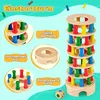 Montessori Brettspiel aus Holz, 48 Stück Bunte Holzsäule Produktbild-Vorschau 2