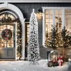 vidaXL Sapin de Noël artificiel élancé avec neige Vert 210 Voir les images du produit 1