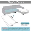 Sofa Überzug Jacquard Kariert für großen 3-Sitzer, Sofa Produktbild-Vorschau 6