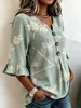ASKSA - Chemisier pour femme, en mousseline, style t-shirt, Voir les images du produit 3