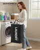 SONGMICS Koš na prádlo, 80 l, skládací koš na prádlo, Náhled obrázku produktu 2