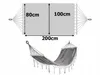 Verk 27124 Amaca Amaca in legno 200 x 100 cm grigio Anteprima dell’immagine prodotto 3