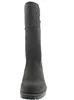 A front view of a gray boot with a knitted cuff. Anteprima dell’immagine prodotto