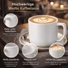Kaffeetassen 6er Set Tassen Kaffeebecher Kaffeetasse Weiß Produktbild-Vorschau 6