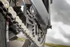 Close-up of a motorcycle chain and sprocket. Podgląd zdjęcia produktu