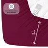Buymax Topper Spannbettlaken Jersey Spannbetttuch 100% Produktbild-Vorschau 4