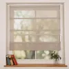 Magnetrollo Raffrollo Leinenstruktur taupe-grau 80x125 Produktbild-Vorschau 3