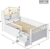 Flieks Kinderbett Hausbett 90x200cm mit 4 Schubladen, Produktbild-Vorschau 6