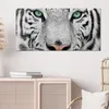 DEQORI Glasbild Echtglas 100x50 cm 'Blick des Tigers' Produktbild-Vorschau 4