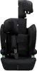 A split image showing the front of a black child car seat. Náhľad obrázku produktu