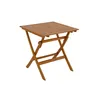 Miliboo - Quadratischer Gartenklapptisch aus Massivholz B70 Produktbild-Vorschau 3