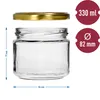 Marmeladengläser mit Deckel 6 Stück 330 ml Produktbild-Vorschau 6