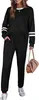 Damen Trainingsanzug Sport Set Elastisch Bequem Weich Produktbild-Vorschau 3