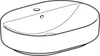 Geberit VariForm lavabo à poser elliptique, 600x450mm, avec Anteprima dell’immagine prodotto 4