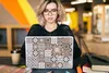 MuchoWow® Laptop Aufkleber Sticker Cover Muster - Vintage - Produktbild-Vorschau 5