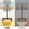 TVON TV Ständer mit Rollen Mobiler TV Standfuss für 13-50 Produktbild-Vorschau 3