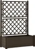 vidaXL květináč s mříží 100x43x142 cm PP Mocha Náhled obrázku produktu 1