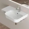 Lavabo da parete HOROW, 72 x 45 cm, con ripiano integrato, Anteprima dell’immagine prodotto 1