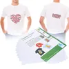 10Pcs Laser Transfer Papier Vêtements Motif Impression Voir les images du produit 6