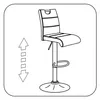 Hela Tische, 2er Set Barhocker Bistrohocker Sabine, Samt Produktbild-Vorschau 10