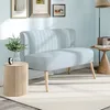 HOMCOM Sofa 2-Sitzer Stoffsofa Couch Polstersofa Loungesofa Produktbild-Vorschau 2