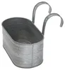 Balkonkasten mit Henkel silber verzinkt - 40 x 32 x 27 cm - Produktbild-Vorschau 6