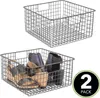 mDesign Allzweckkorb Drahtkorb Gitterbox Organizer Regal Produktbild-Vorschau 3
