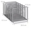 Dokumentenhalter Metall 5 Fächer 19x20,5x37,5cm Relaxdays Produktbild-Vorschau 5