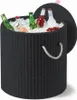 Zahradní stolek úložný COOL STOOL Ø 44 cm antracitový Náhled obrázku produktu 3