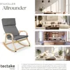 A collage showing a rocking chair and different room settings where it could be placed. Náhled obrázku produktu