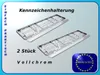2 X Chrom Auto PKW LKW Kennzeichenhalter Produktbild-Vorschau 2