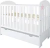 ZEE STAR 2in1 Babybett 120x60 cm Weiß Rosa Stern mit Produktbild-Vorschau 1