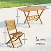 Zestaw ogrodowy Outsunny z drewna akacjowego, 5-częściowy Podgląd zdjęcia produktu 3