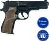 Polizei Pistole 17 cm schwarz braun 8 Schuss Spielzeug-Revolver Kostüm-Zubehör Kinder-Spielzeug Polizist Police Podgląd zdjęcia produktu