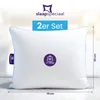 Kopfkissen 60x70cm - Mikrofaser Kissen aus Baumwolle-Bezug Produktbild-Vorschau 2