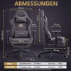 CRELIV -Ergonomischer Gamingstuhl aus Samt mit Produktbild-Vorschau 9