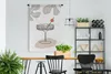 MuchoWow® Wandteppich Wandbehang Sommer - Glas - Strohhalm Produktbild-Vorschau 2