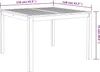 vidaXL Stół ogrodowy 110x110x75 cm z litego drewna Podgląd zdjęcia produktu 16