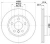 2 Bremsscheiben innenbelüftet Ø 67 mm 22 mm HELLA passend Produktbild-Vorschau 9