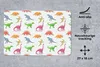 MuchoWow® Mauspad Mousepad Muster - Dino - Kinder - Farben Produktbild-Vorschau 3