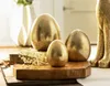 Osterei 'Gold', 3er Set Tischdeko Wohnzimmerdeko Ostereier Produktbild-Vorschau 2