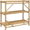 vidaXL Regál s 3 policami 100x40x90 cm bambus Náhľad obrázku produktu 6