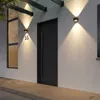 Lucande Almos LED-Außenwandleuchte, eckig, 2-fl. Produktbild-Vorschau 3