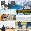 BigDean Campingtisch mit Stühlen dunkelgrau - Camping Tisch Produktbild-Vorschau 2