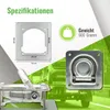 6x Zurrmulden Zurrösen mit Gegenplatte & Schrauben - 800kg Produktbild-Vorschau 2