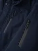 Lange herenparka met bontvoering - Marineblauw Productafbeelding-voorbeeld 2