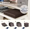 Čalouněný skládací taburet s úložným prostorem 38 x 38 x 38 Náhled obrázku produktu 13