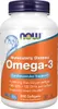 NOW Foods Omega-3 – 180 mg EPA + 120 mg DHA – 200 Kapseln Produktbild-Vorschau 1