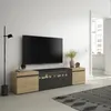 COZY Meuble TV, Banc Télé, 200x35x45cm, Pour les TV jusqu'à Voir les images du produit 2